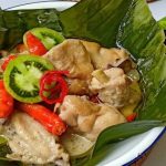 cara buat garang asem ayam bungkus daun pisang